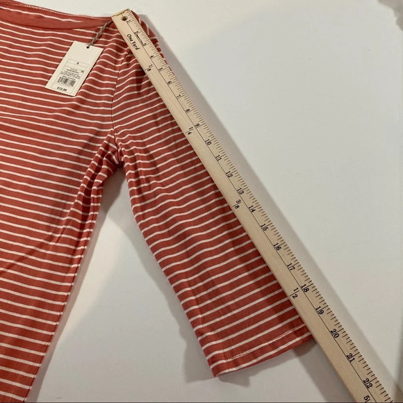 A new day rust colored striped top. NWT. Small - Picture 4 of 4